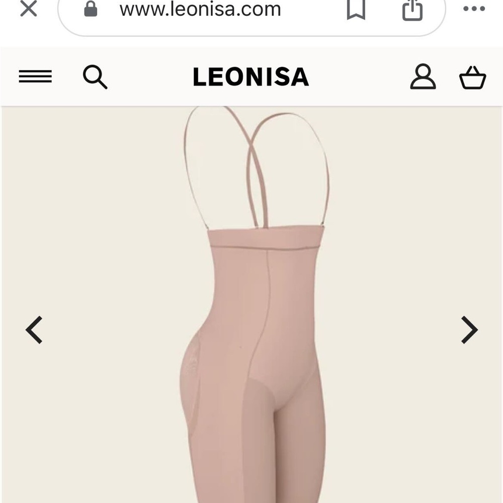 Leonisa INVISIBLE MID-THIGH BODY SHAPER COMFY CONTROL. Darker then a nude color